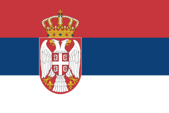 Flag for Serbia